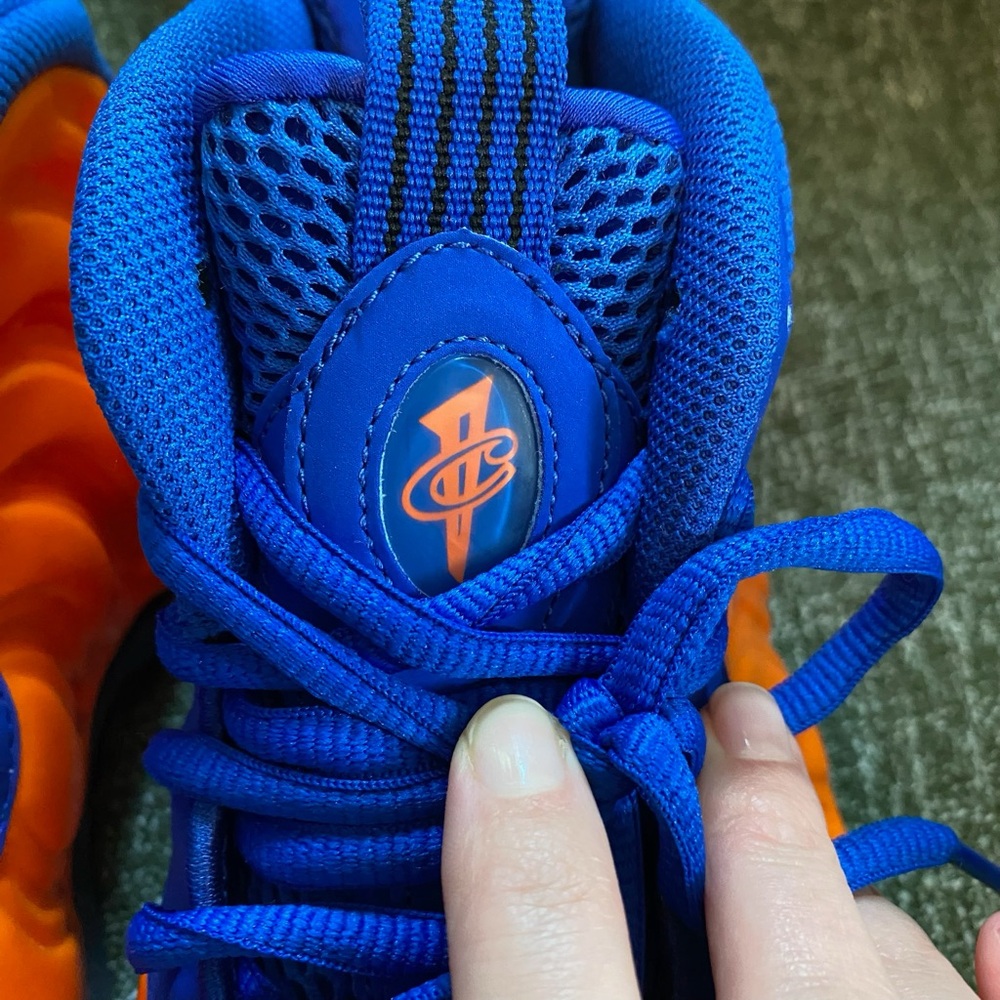 Nike Air Foamposite One Men’s Sneakers Blue and Orange - 10.5 - Picture 4 of 16